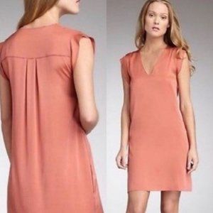 Vince Silk Coral Slip Cap Sleeve Dress 2